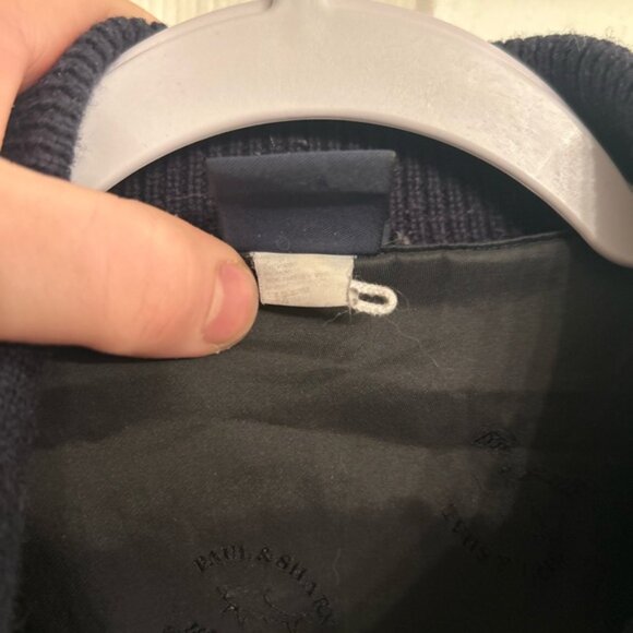 Heavy Wool Paul & Shark Knit Zip Sweater - Picture 4 of 12